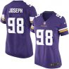 Cheap Linval Joseph Vikings Women Jersey From China Purple Game #98