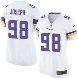 Cheap Linval Joseph Vikings Women Jersey From China White Game #98