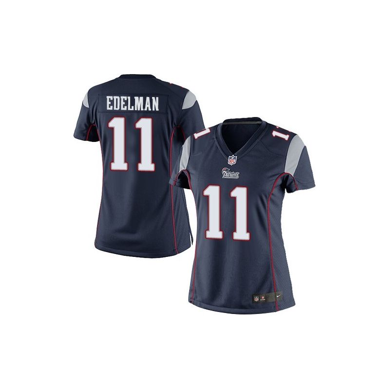 Cheap Julian Edelman Patriots Women Jersey From China Blue Game #11