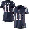 Cheap Julian Edelman Patriots Women Jersey From China Blue Game #11