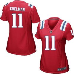 Cheap Julian Edelman Patriots Women Jersey From China Red Game #11