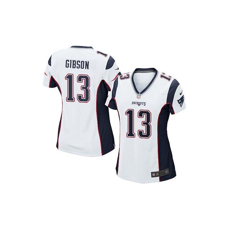 Cheap Brandon Gibson Patriots Women Jersey From China White Game #13