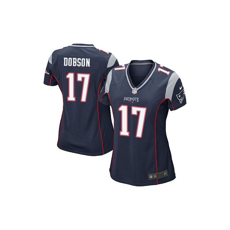 Cheap Aaron Dobson Patriots Women Jersey From China Blue Game #17