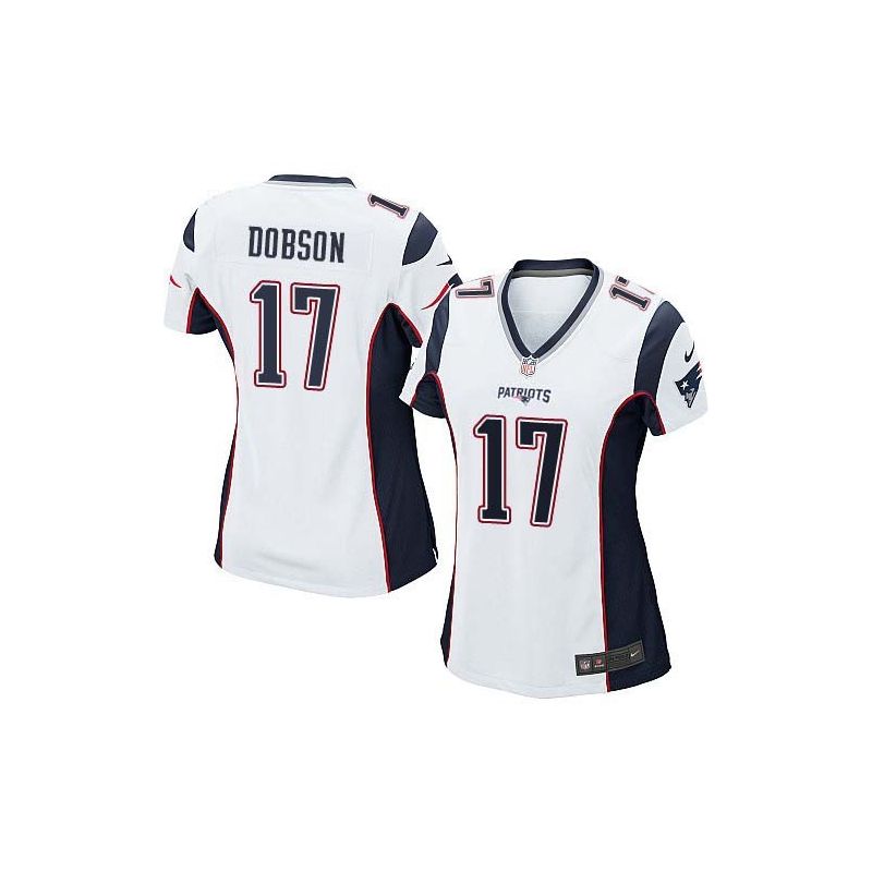 Cheap Aaron Dobson Patriots Women Jersey From China White Game #17