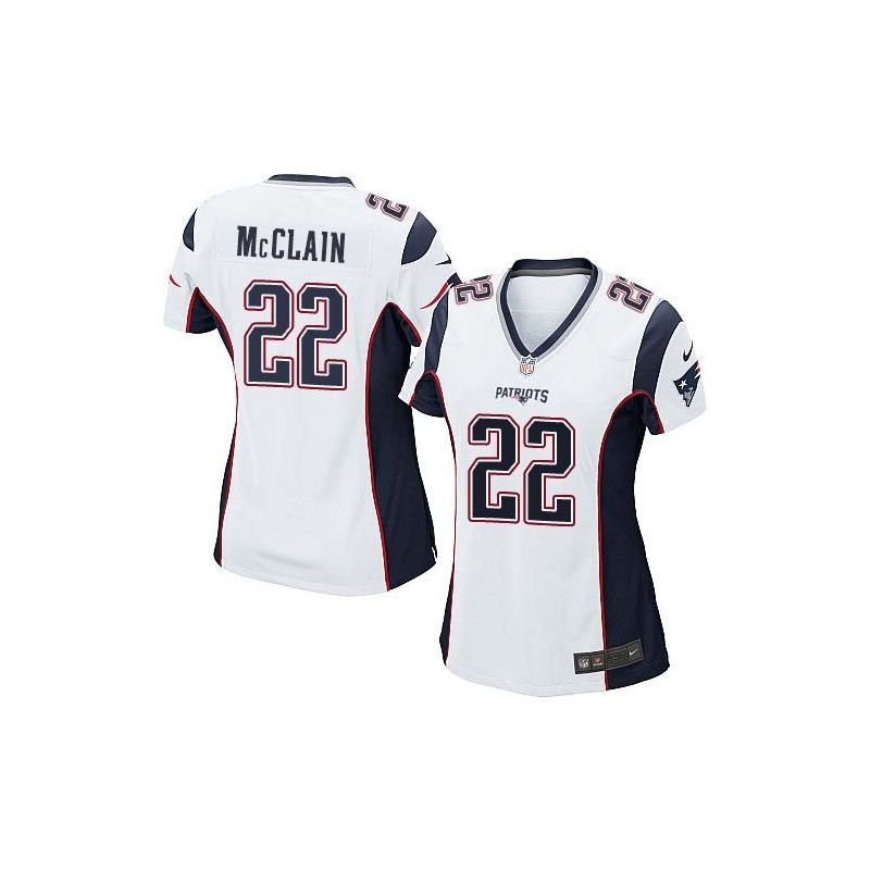 Cheap Robert McClain Patriots Women Jersey From China White Game #22