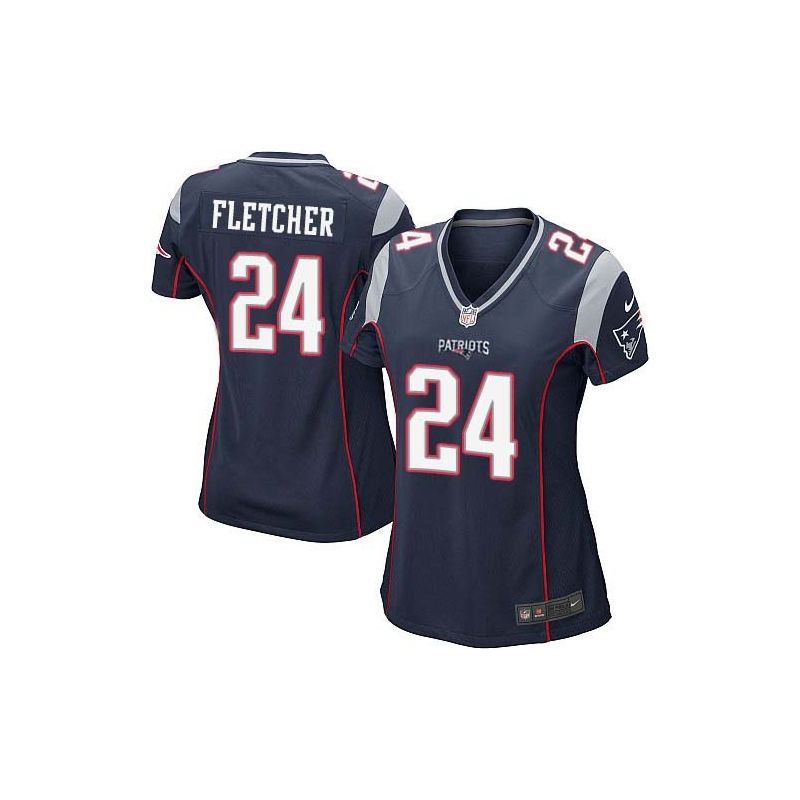 Cheap Bradley Fletcher Patriots Women Jersey From China Blue Game #24