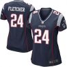 Cheap Bradley Fletcher Patriots Women Jersey From China Blue Game #24