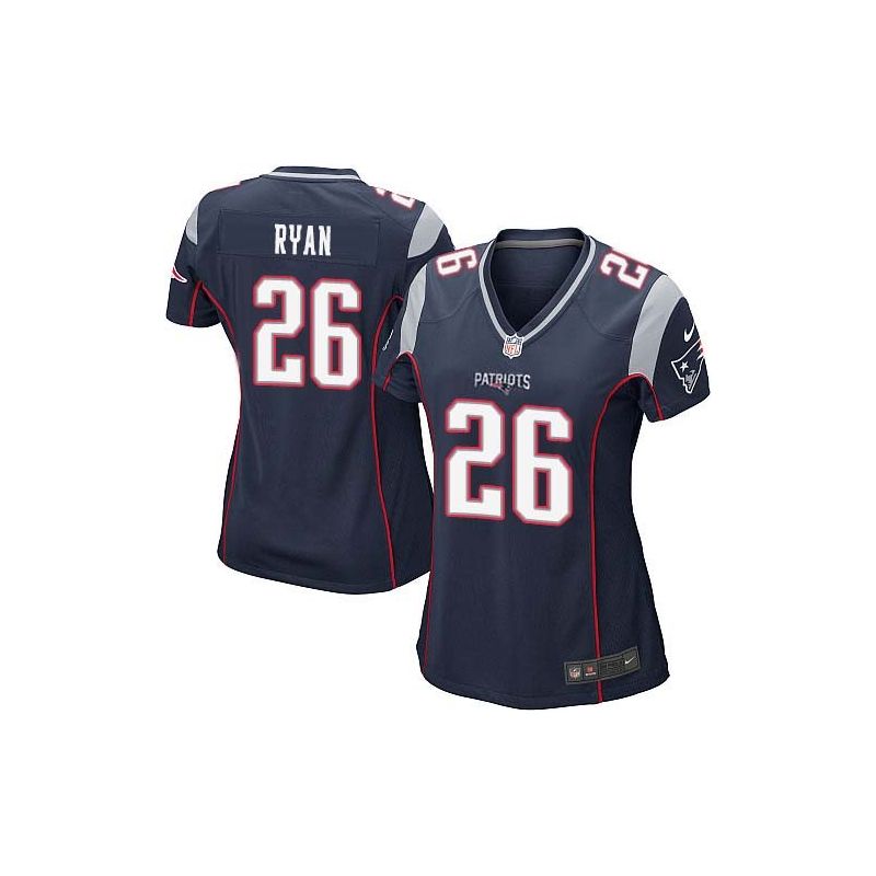 Cheap Logan Ryan Patriots Women Jersey From China Blue Game #26