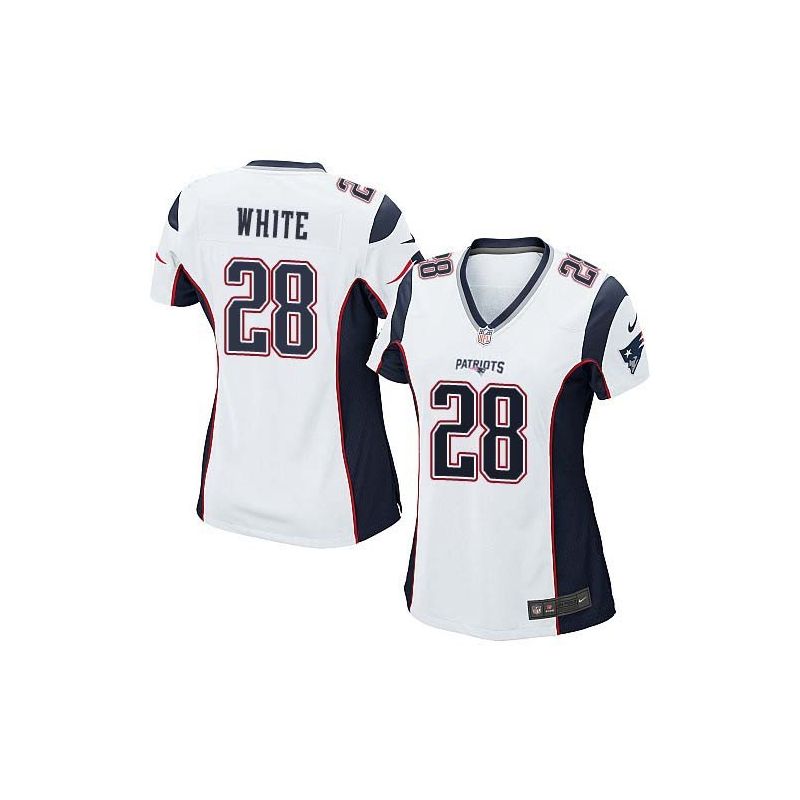 Cheap James White Patriots Women Jersey From China White Game #28