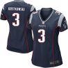 Cheap Stephen Gostkowski Patriots Women Jersey From China Blue Game #3