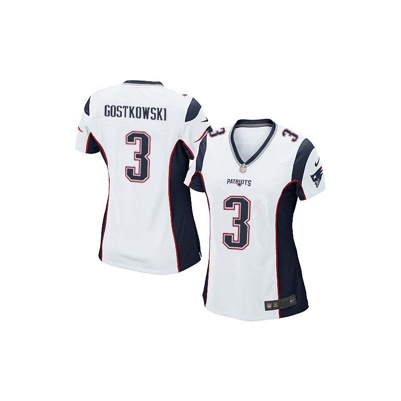 Cheap Stephen Gostkowski Patriots Women Jersey From China White Game #3