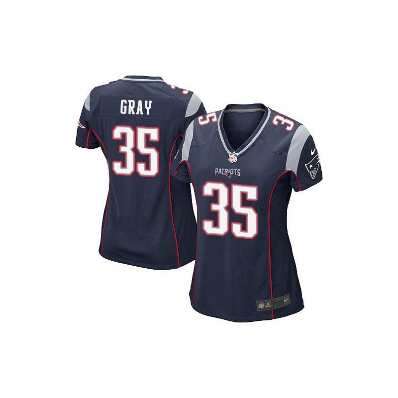 Cheap Jonas Gray Patriots Women Jersey From China Blue Game #35