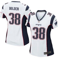 Cheap Brandon Bolden Patriots Women Jersey From China White Game #38