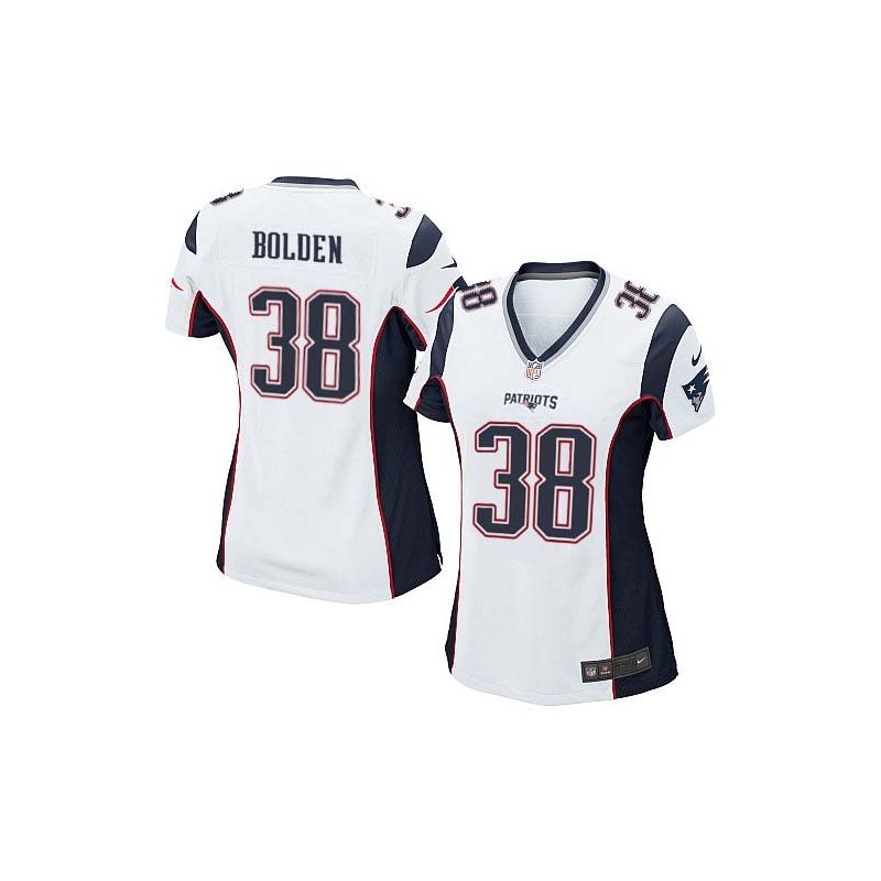 Cheap Brandon Bolden Patriots Women Jersey From China White Game #38