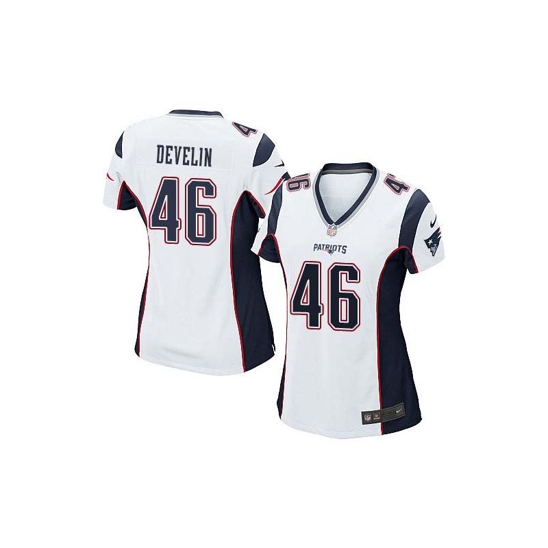 Cheap James Develin Patriots Women Jersey From China White Game #46