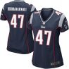 Cheap Michael Hoomanawanui Patriots Women Jersey From China Blue Game #47