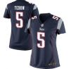 Cheap Tim Tebow Patriots Women Jersey From China Blue Game #5