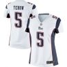 Cheap Tim Tebow Patriots Women Jersey From China White Game #5