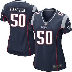 Cheap Rob Ninkovich Patriots Women Jersey From China Blue Game #50