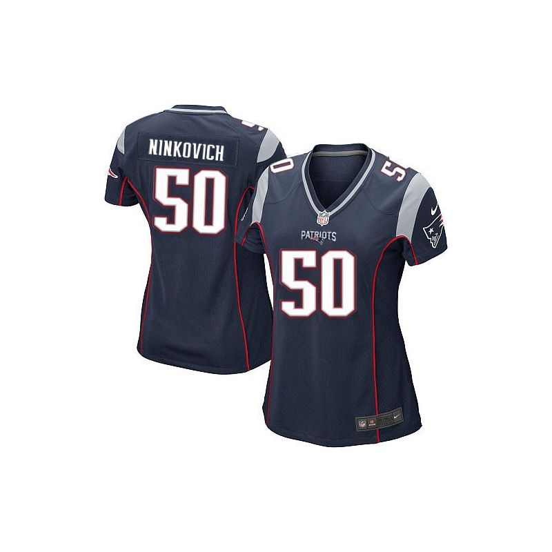 Cheap Rob Ninkovich Patriots Women Jersey From China Blue Game #50