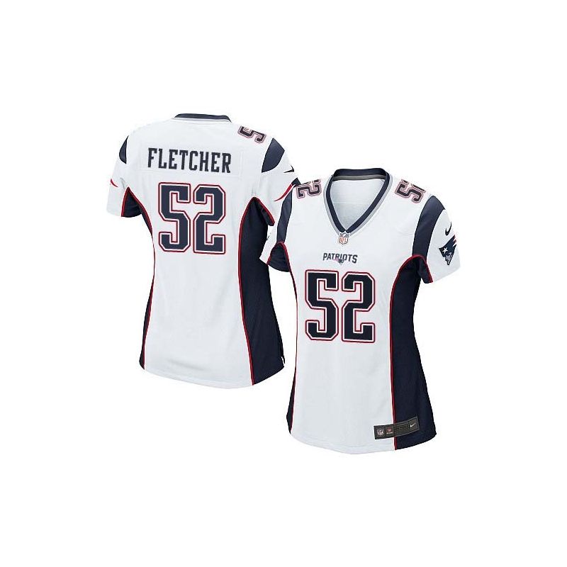 Cheap Dane Fletcher Patriots Women Jersey From China White Game #52