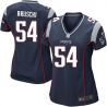 Cheap Tedy Bruschi Patriots Women Jersey From China Blue Game #54