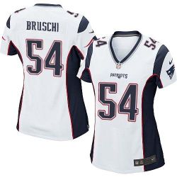Cheap Tedy Bruschi Patriots Women Jersey From China White Game #54
