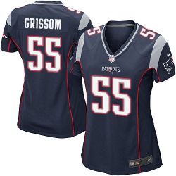 Cheap Geneo Grissom Patriots Women Jersey From China Blue Game #55