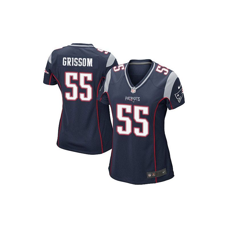 Cheap Geneo Grissom Patriots Women Jersey From China Blue Game #55