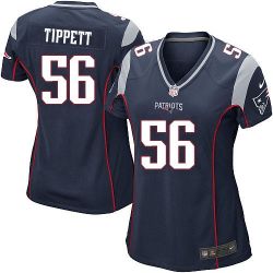 Cheap Andre Tippett Patriots Women Jersey From China Blue Game #56