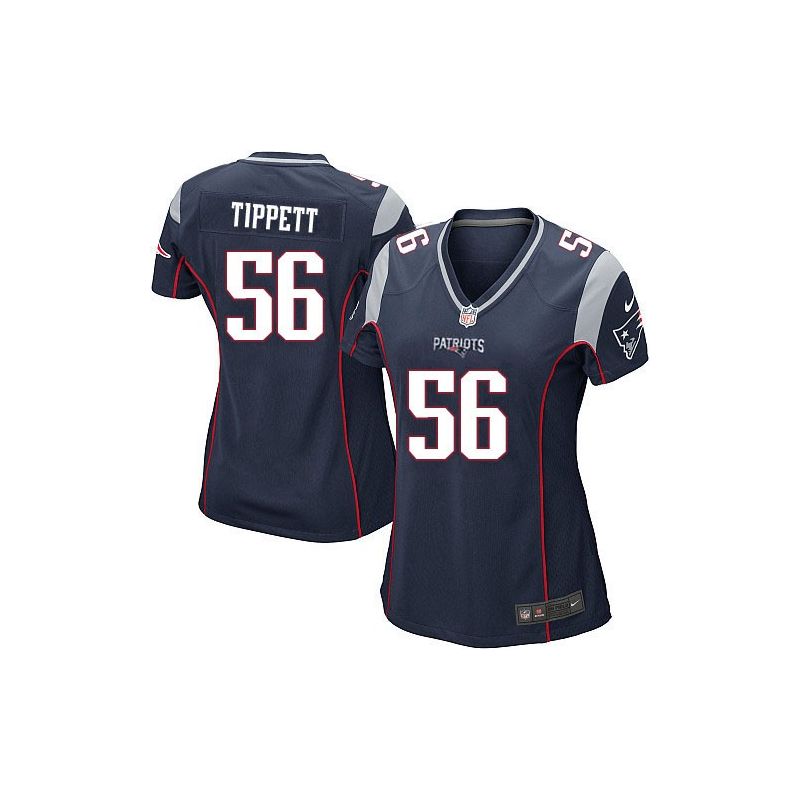 Cheap Andre Tippett Patriots Women Jersey From China Blue Game #56