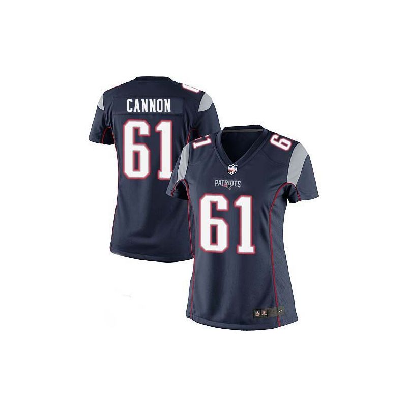 Cheap Marcus Cannon Patriots Women Jersey From China Blue Game #61