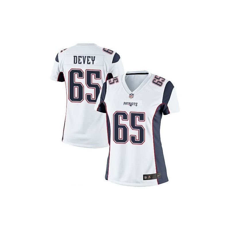 Cheap Jordan Devey Patriots Women Jersey From China White Game #65