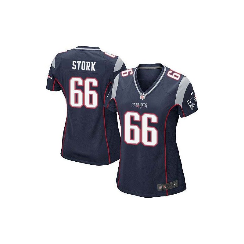 Cheap Bryan Stork Patriots Women Jersey From China Blue Game #66