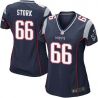 Cheap Bryan Stork Patriots Women Jersey From China Blue Game #66