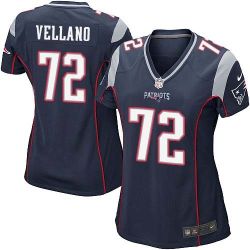 Cheap Joe Vellano Patriots Women Jersey From China Blue Game #72