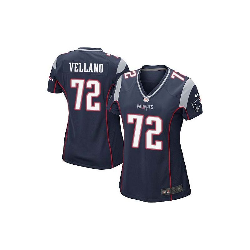 Cheap Joe Vellano Patriots Women Jersey From China Blue Game #72