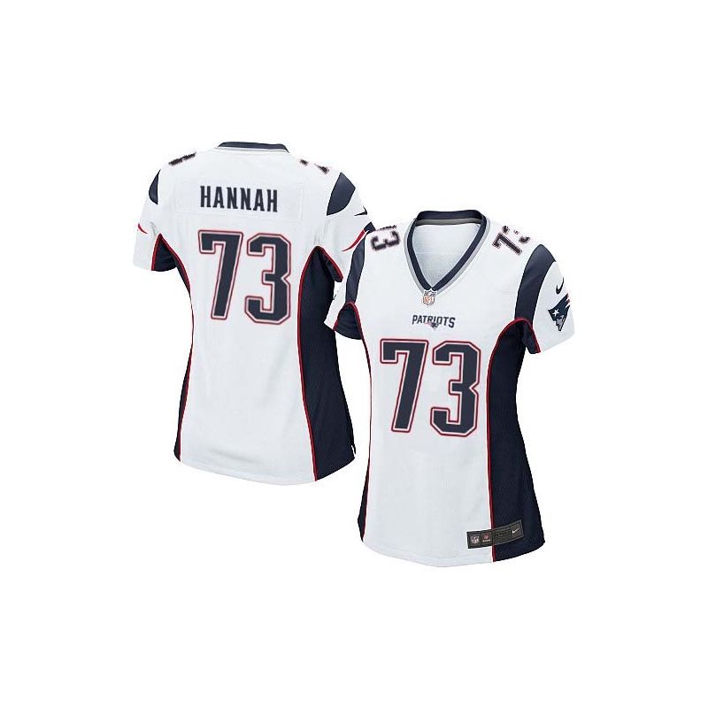 Cheap John Hannah Patriots Women Jersey From China White Game #73