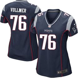 Cheap Sebastian Vollmer Patriots Women Jersey From China Blue Game #76