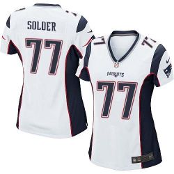 Cheap Nate Solder Patriots Women Jersey From China White Game #77