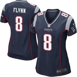 Cheap Matt Flynn Patriots Women Jersey From China Blue Game #8