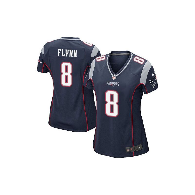Cheap Matt Flynn Patriots Women Jersey From China Blue Game #8