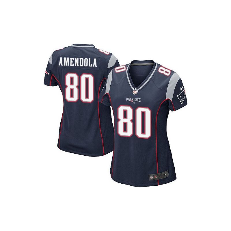 Cheap Danny Amendola Patriots Women Jersey From China Blue Game #80