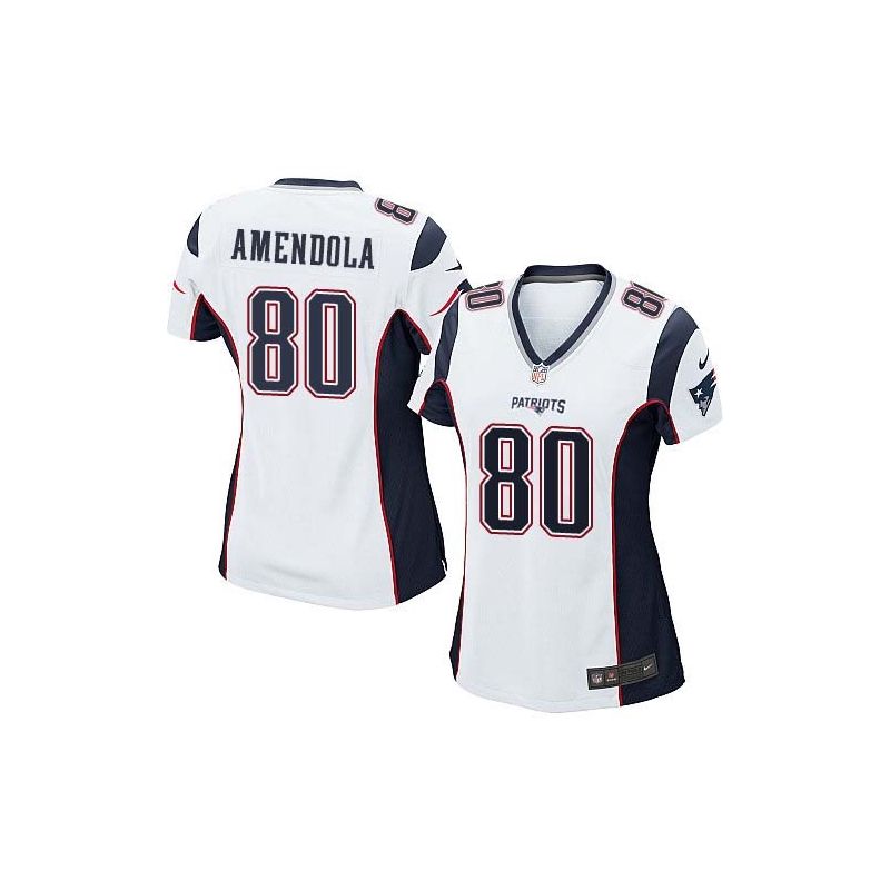 Cheap Danny Amendola Patriots Women Jersey From China White Game #80