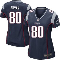 Cheap Irving Fryar Patriots Women Jersey From China Blue Game #80