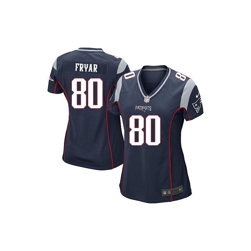 Cheap Irving Fryar Patriots Women Jersey From China Blue Game #80