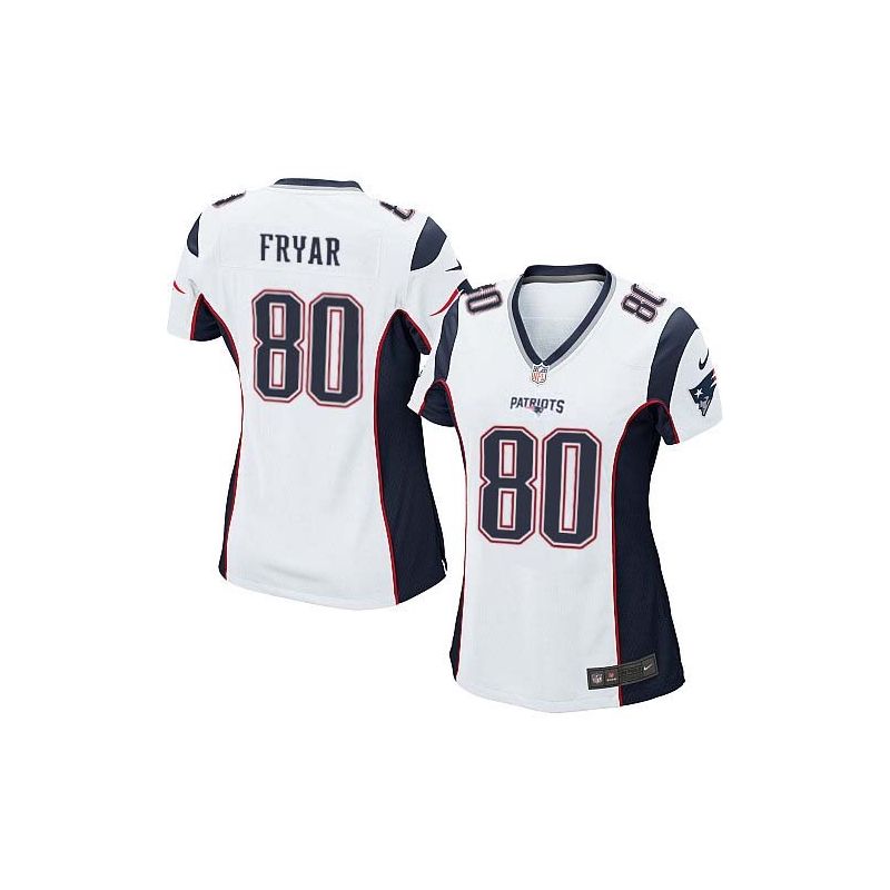 Cheap Irving Fryar Patriots Women Jersey From China White Game #80