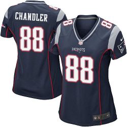 Cheap Scott Chandler Patriots Women Jersey From China Blue Game #88