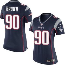 Cheap Malcom Brown Patriots Women Jersey From China Blue Game #90