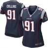 Cheap Jamie Collins Patriots Women Jersey From China Blue Game #91